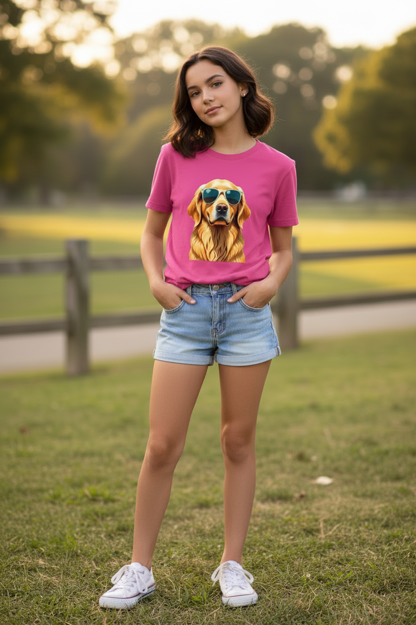 Girl's Crew Neck T-Shirt