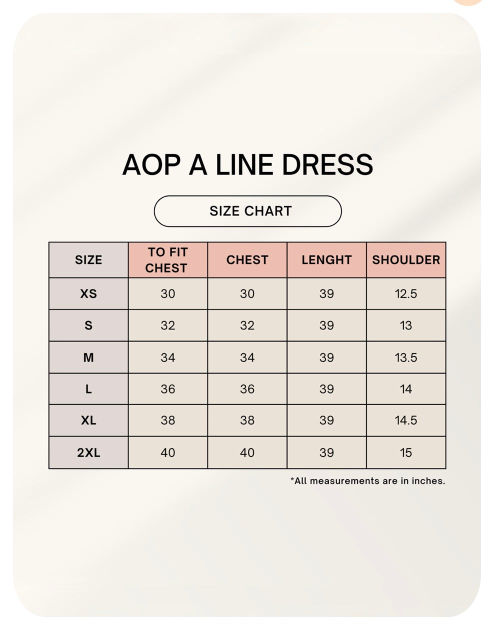 AOP A line Dress