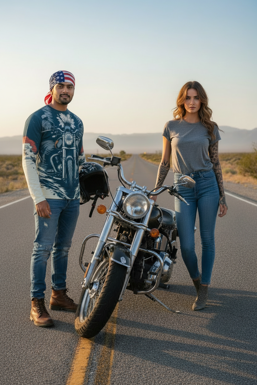 Men's AOP Bike Rider T-shirt
